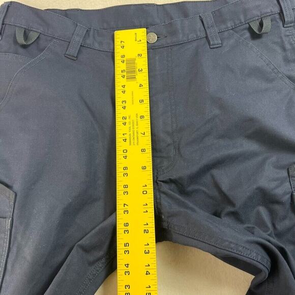 Carhartt Cargo Pants Mens 36X32 Navy Rugged Flex Casual Work Cotton - Picture 6 of 11